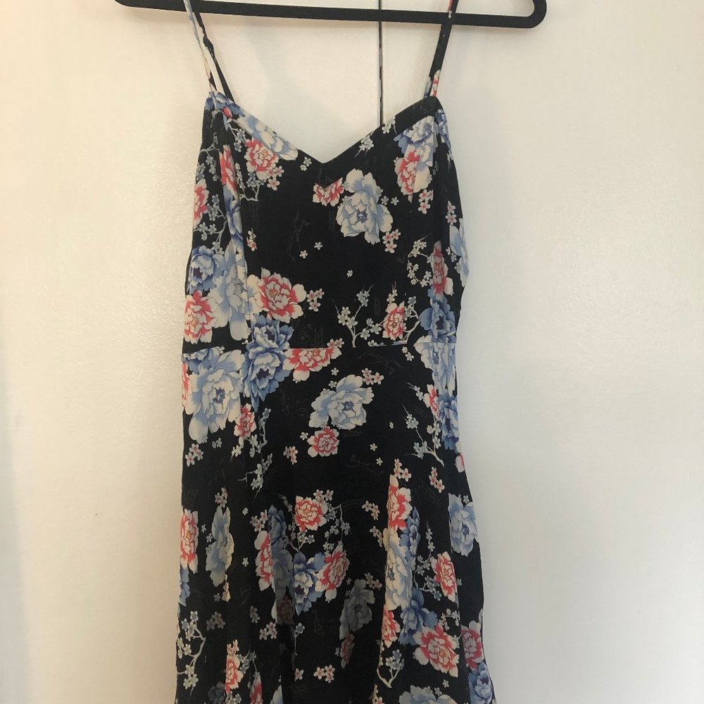 Floral Sweetheart Neckline Mini Sundress